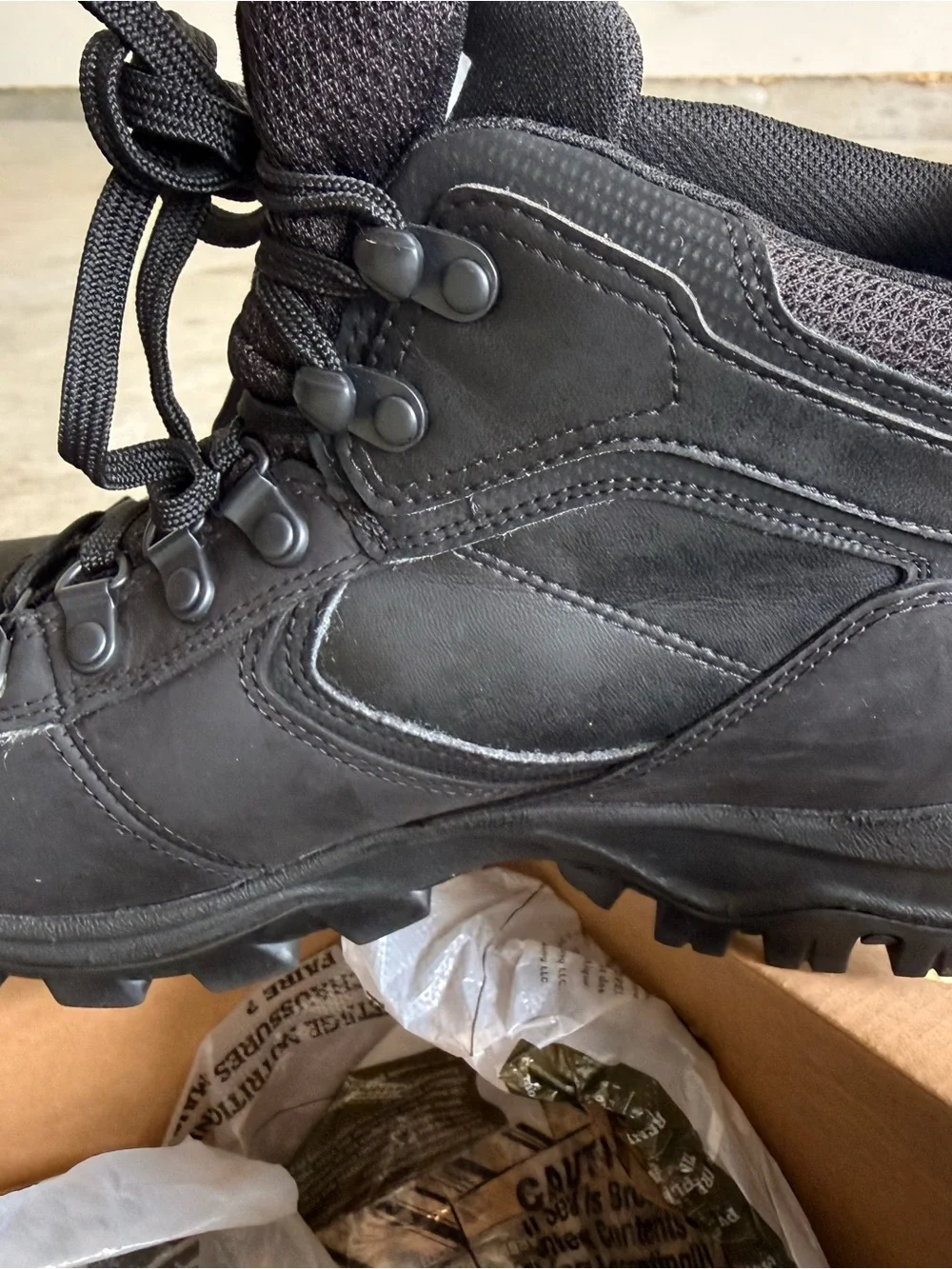 Timberland Black Waterproof Mid Hiker Boots